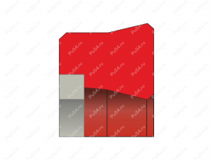 Уплотнение штока 40x55x7.7/L=8 аналог K37-040/7 KASTAS, Product Code 70-08-933523, Polyurethane, POM+PU92M, Image №1